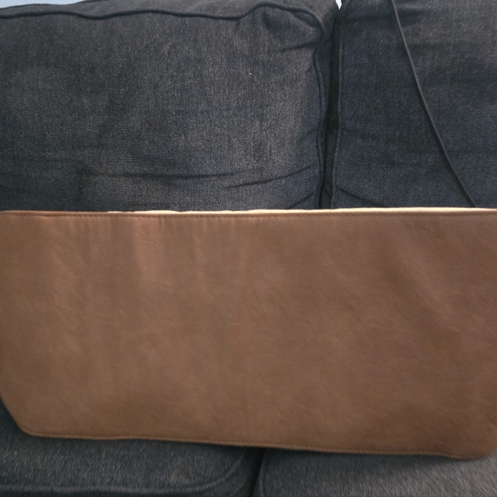 Cotton Canvas Oversized Weekender Travel Duffel with Brown Handles - Picture 8 of 11